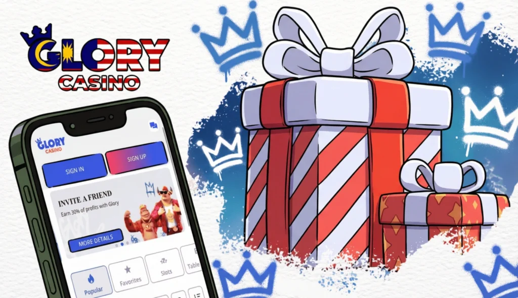 Glory Casino bonus — gifts and promotions in the mobile casino app